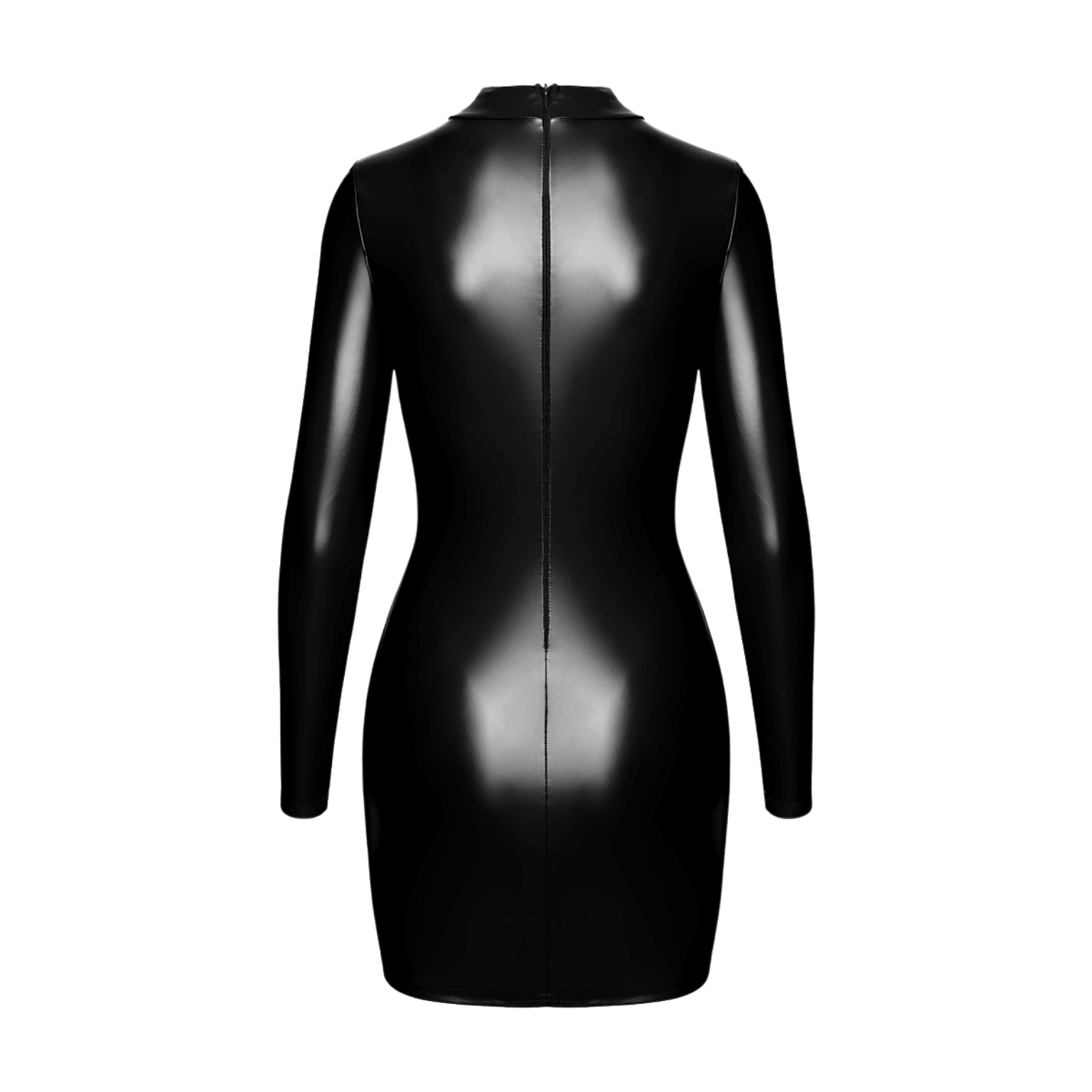 Robe courte sensuelle à col montant et découpe audacieuse – Oh My God’Z