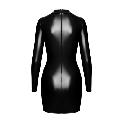 Robe courte sensuelle à col montant et découpe audacieuse – Oh My God’Z