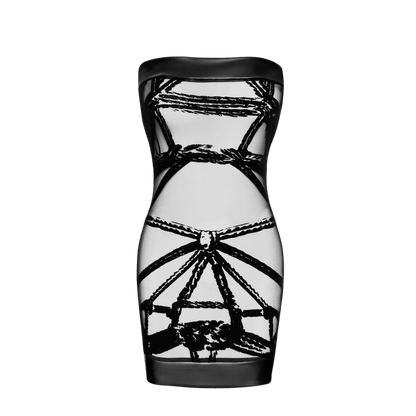 Mini robe à épaules nues au design sensuel et graphique – Oh My God’Z