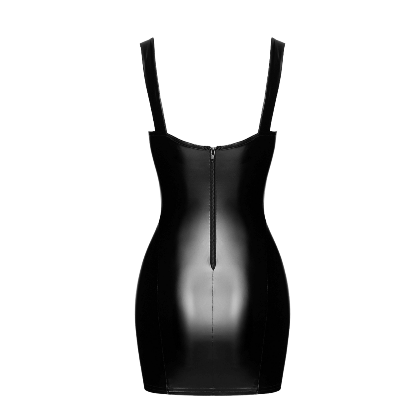 Lingerie sexy Vixen F363 à fermeture zippée dos et laçage poitrine – Noir Handmade