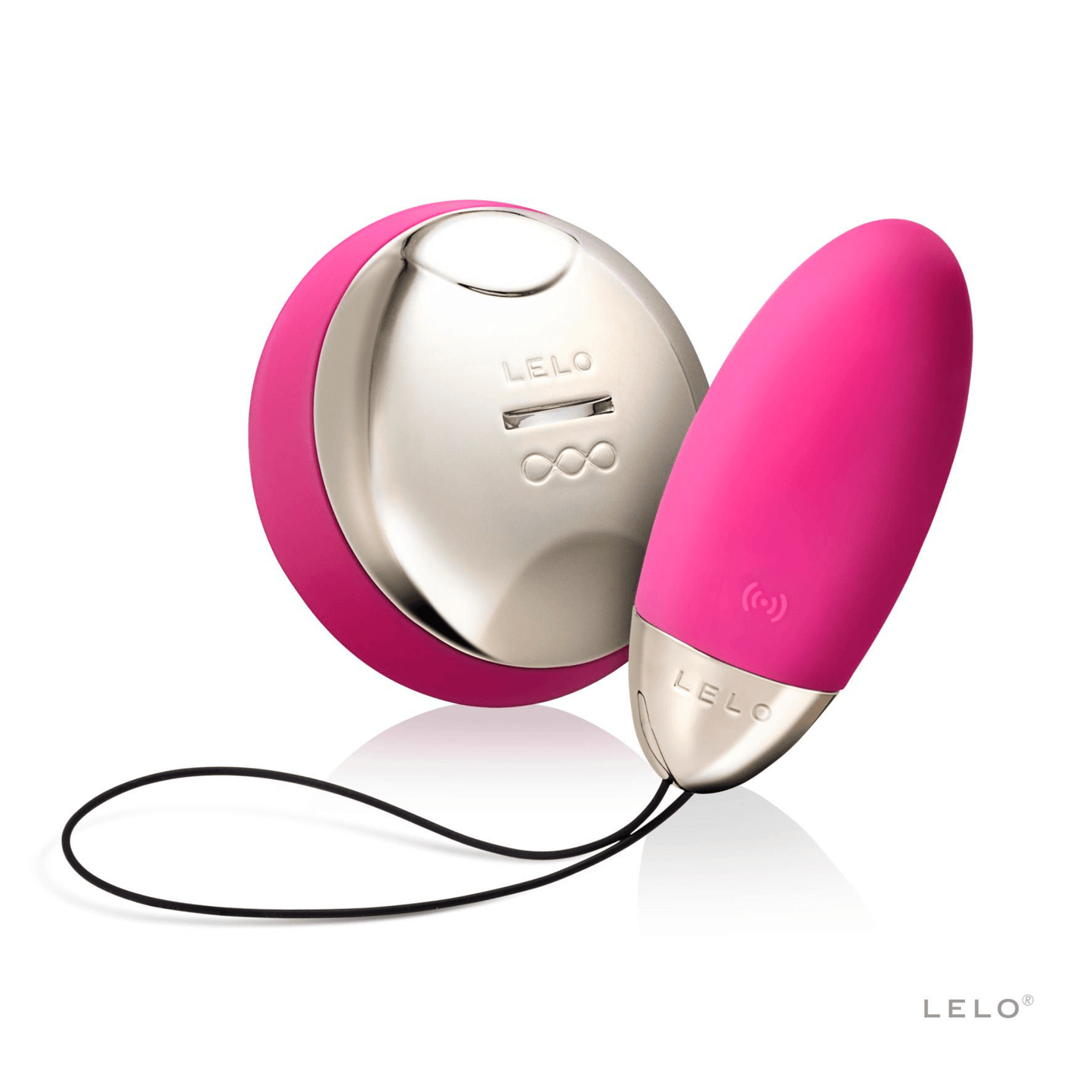 Oeuf vibrant Lyla 2 en rose avec télécommande dorée SenseMotion de Lelo, offrant un contrôle intuitif pour des plaisirs discrets, disponible chez OhMyGodz.fr. Sextoy premium pour des jeux de couple raffinés.