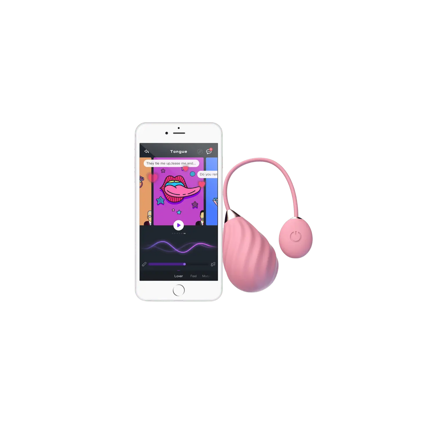 Œuf vibrant connecté Magic Sundae de Magic Motion avec l'application mobile pour contrôler les vibrations à distance. Disponible chez Oh My God'Z, ce sextoy allie technologie et plaisir pour des moments intimes.