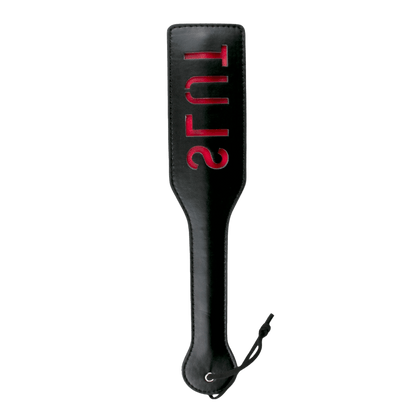 Paddle cuir Slut EasyToys noir inscription rouge – Oh My God’Z