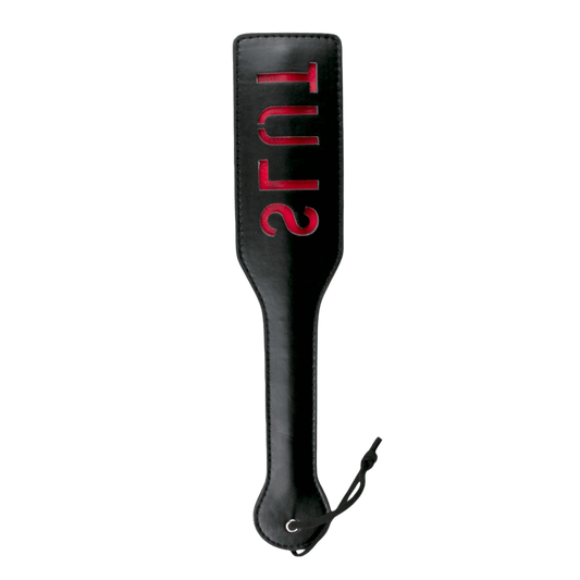 Paddle cuir Slut EasyToys noir inscription rouge – Oh My God’Z