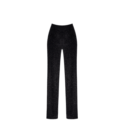 Pantalon Onyx F374 Noir Handmade maille pailletée – Oh My God’Z