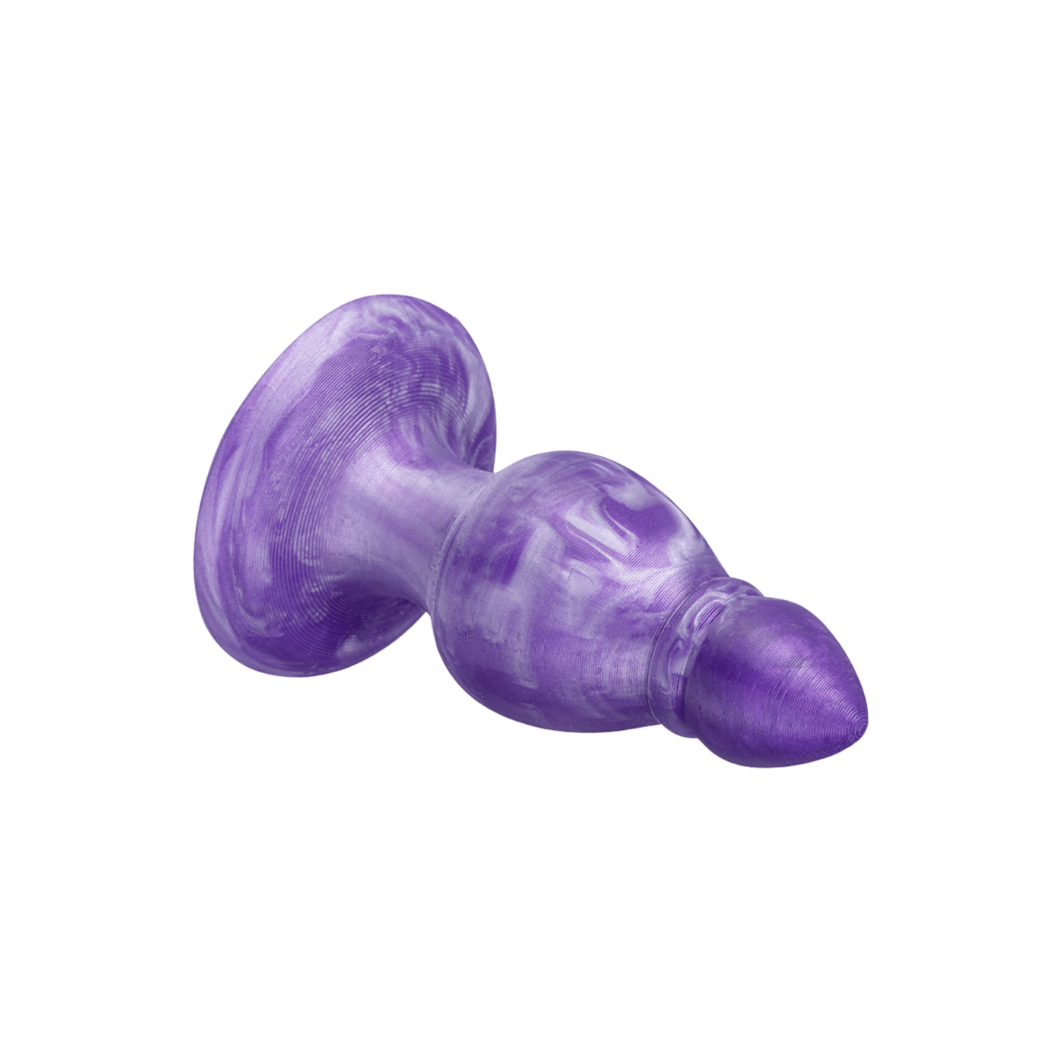 Plug anal M Fantasy Collection SilexD violet vue inclinée, expérience sensorielle – Oh My God’Z