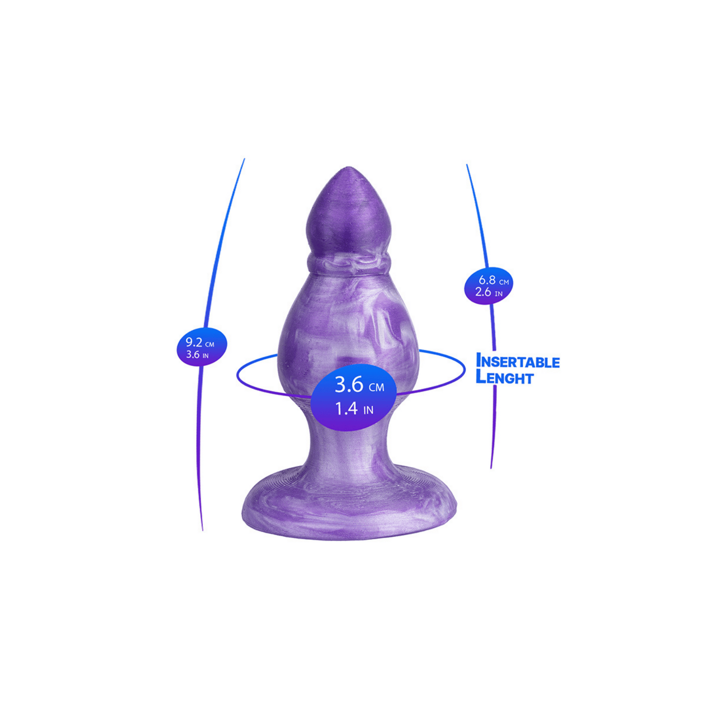 Plug anal M Fantasy Collection SilexD violet – Oh My God’Z expérience de plaisir raffinée