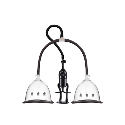 Pompe à seins manuelle She.E.O double cloches transparentes – Oh My God’Z