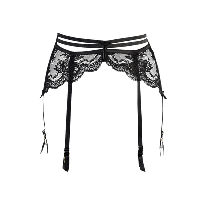 Porte-jarretelles sensuel en dentelle noire Axami – Oh My God’Z