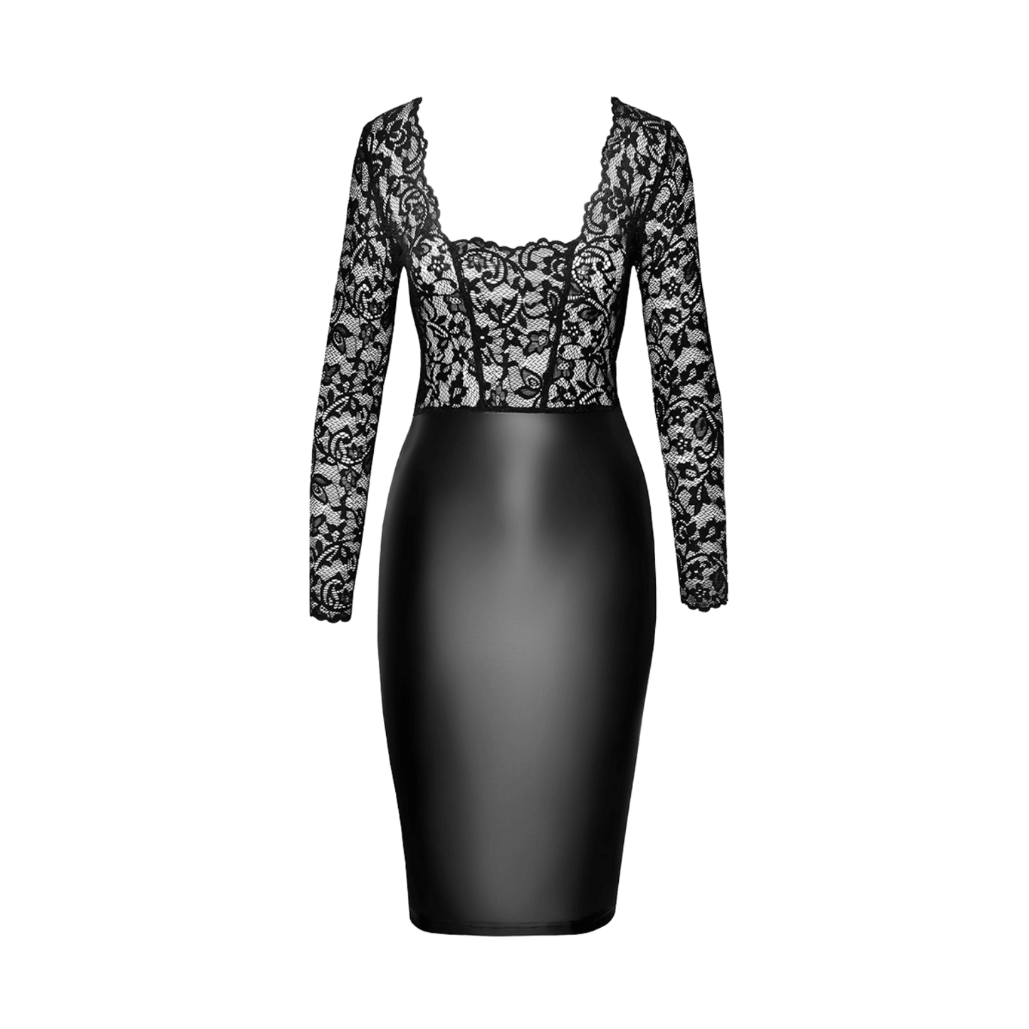 Robe Euphoria F295 Noir Handmade dentelle noire chic – Oh My God’Z