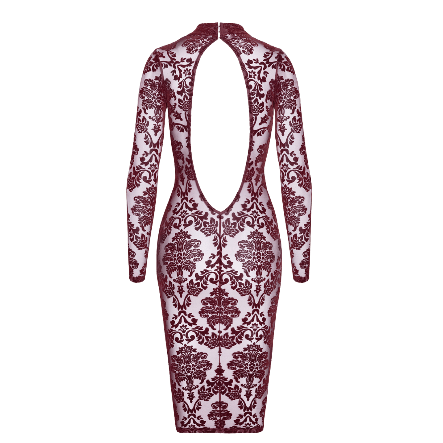 Robe dos nu élégante Kink Royal F384 Noir Handmade – Oh My God’Z