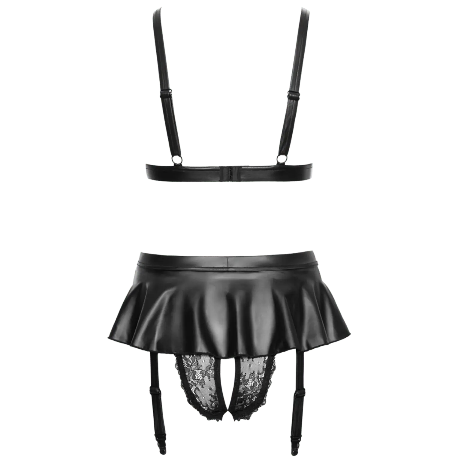 Ensemble lingerie noire vue arrière Oh My God’Z. Raffiné.
