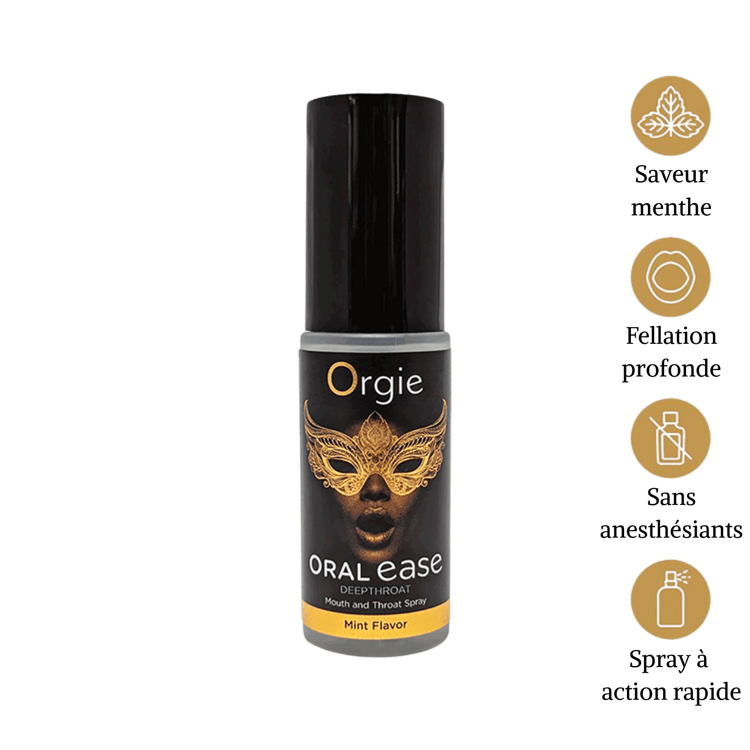 Spray Oral Ease Deepthroat Orgie flacon élégant action rapide – Oh My God’Z