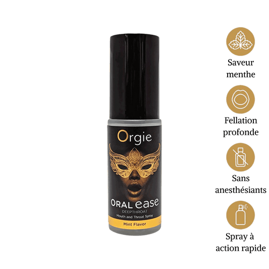 Spray Oral Ease Deepthroat Orgie flacon élégant action rapide – Oh My God’Z