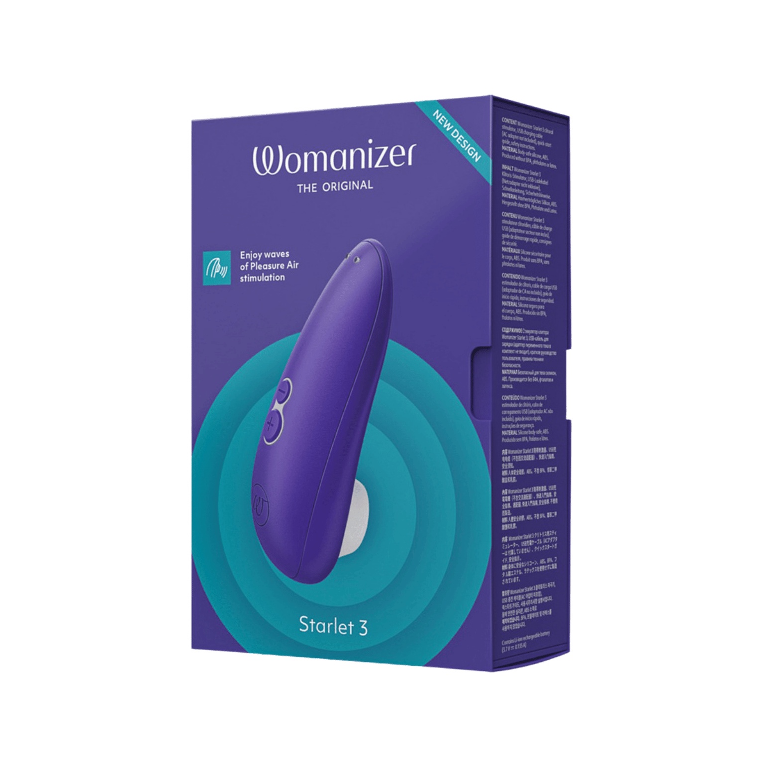 Boîte Womanizer Starlet 3 violet stimulateur clitoridien Oh My God'Z