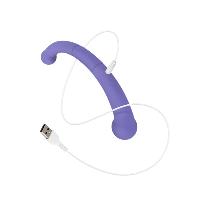 Vibro double extrémité Jane Good Vibes Only violet design ergonomique – Oh My God’Z
