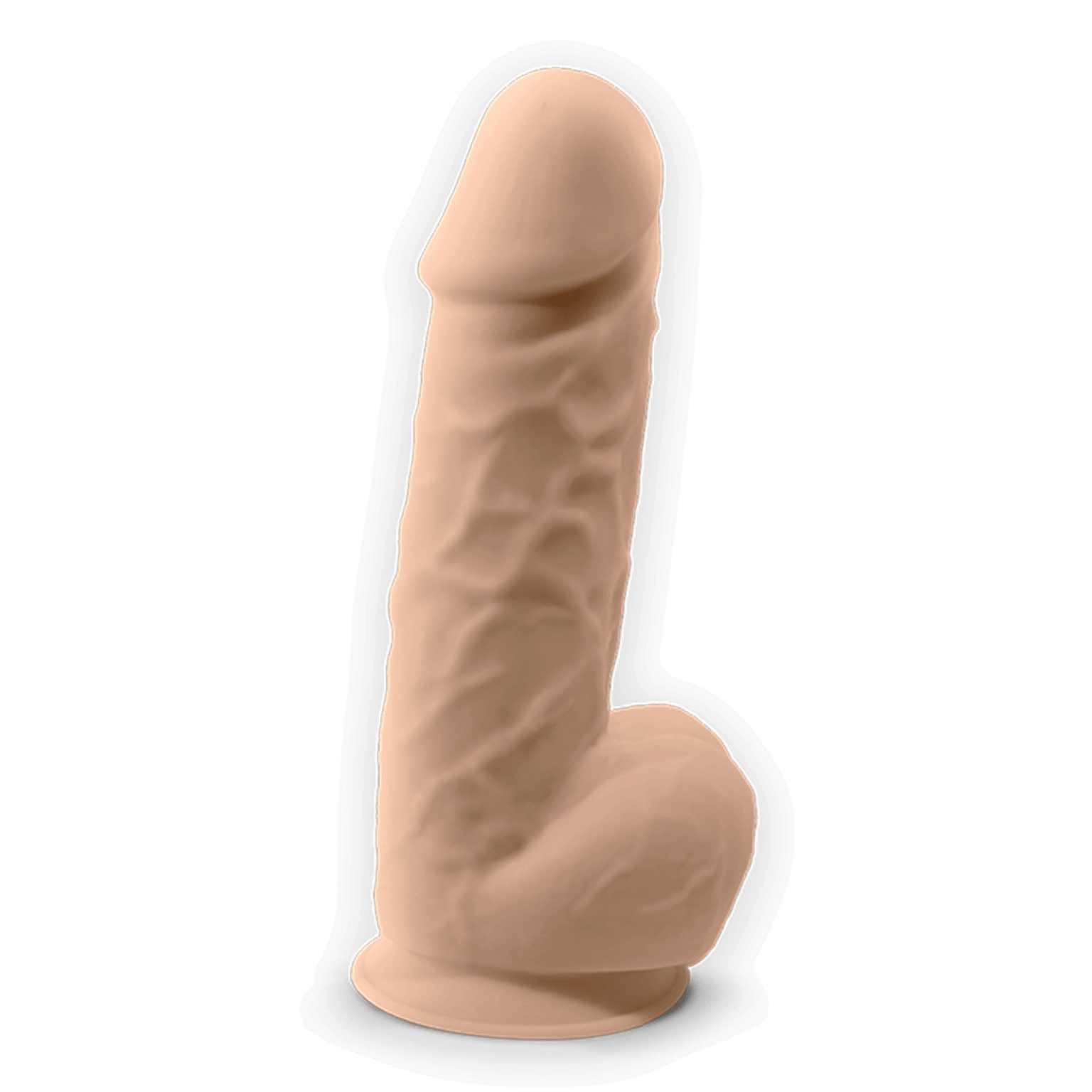 Vibro réaliste beige 21 cm avec télécommande sans fil – SilexD