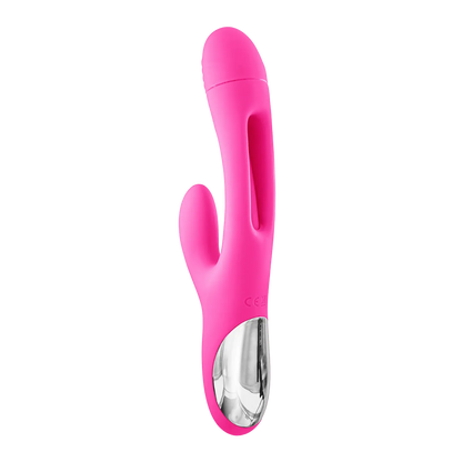 Vibromasseur Rabbit Point G Felicity, vue arrière montrant la finition élégante avec son manche ergonomique, sextoy haut de gamme en vente chez Oh My God'Z.