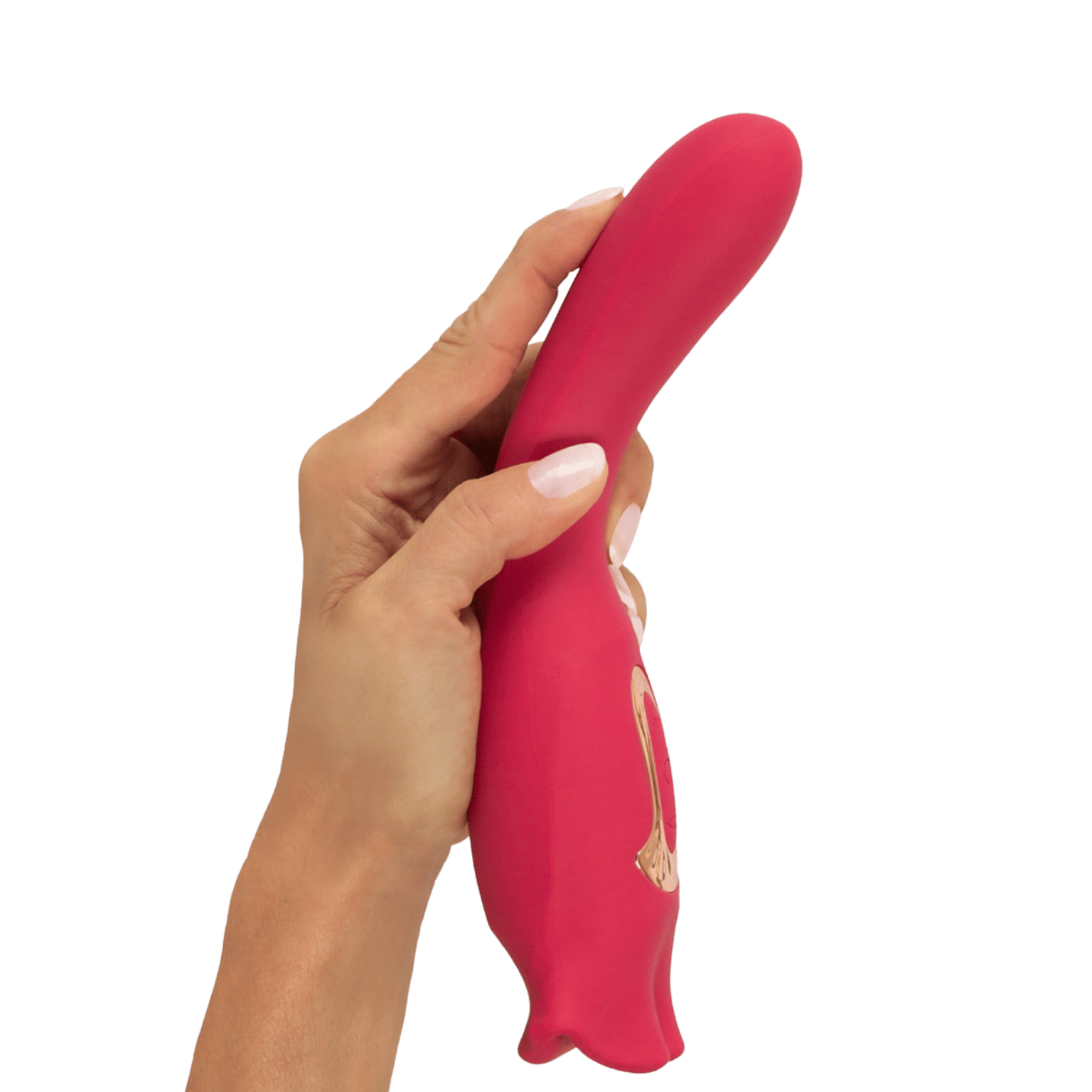 Vibro réversible Oral Fun You2Toys en main - sextoy luxe Oh My God'Z