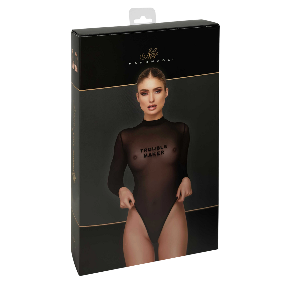 Emballage noir Noir Handmade du body transparent noir en tulle avec visuel du produit porte - Oh My God'Z