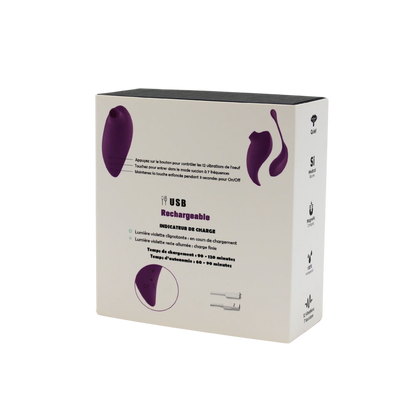 Boite produit 2 en 1 stimulateur a succion et oeuf vibrant avec instructions d'utilisation - Oh My God'Z