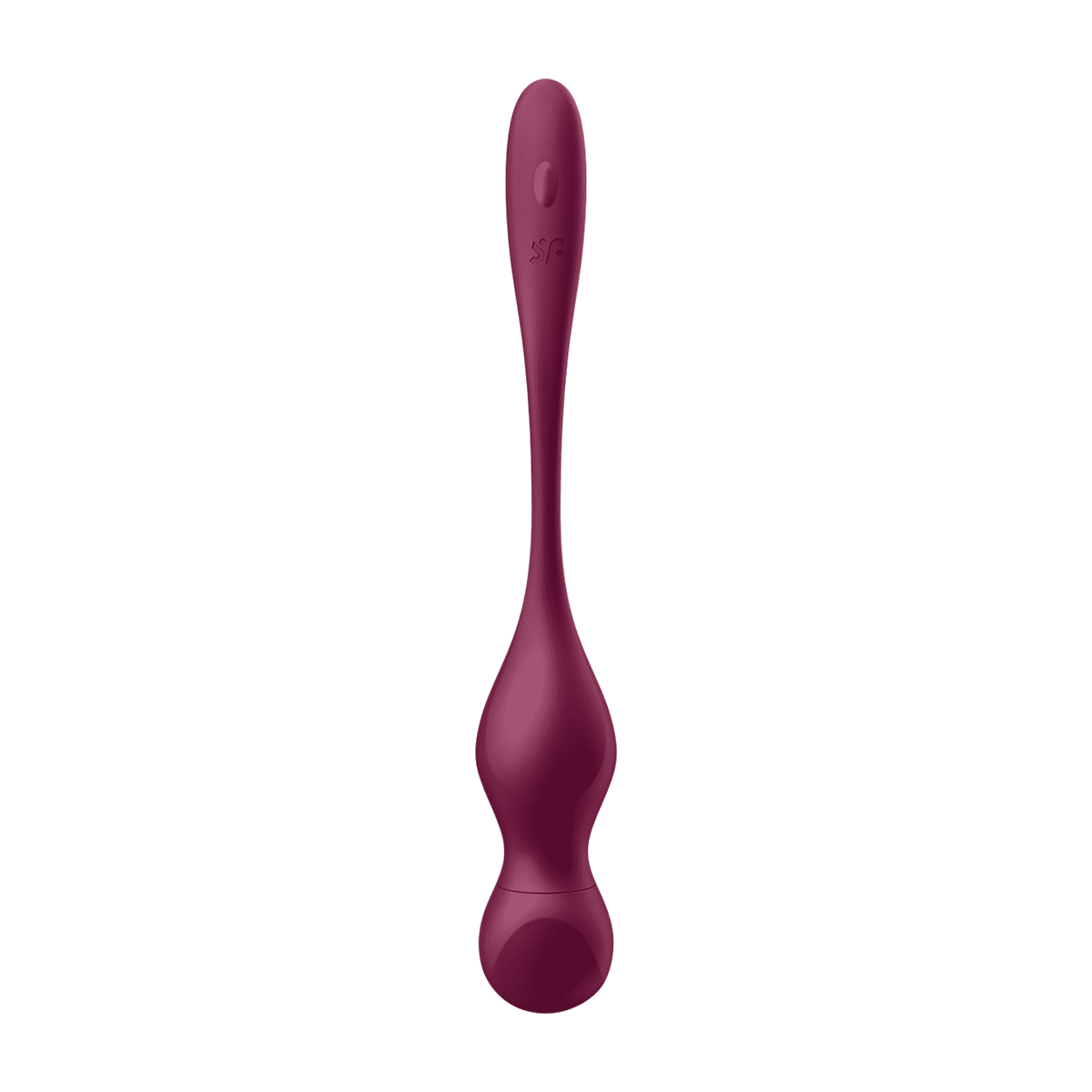 Boules de geisha Love Birds Vary Satisfyer prune, bouton One Touch sur le cordon en silicone doux - Oh My God'Z