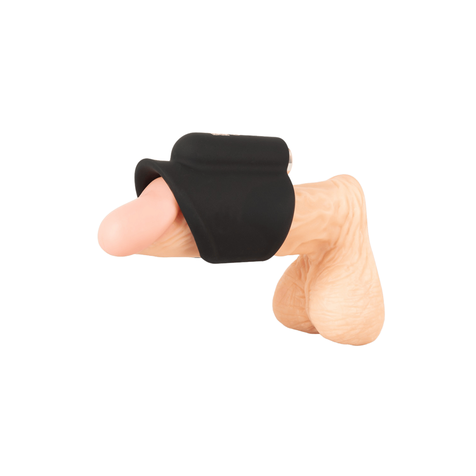 Masturbateur vibrant en silicone noir avec stimulation du gland – accessoire du coffret Magic Shiver Masculine