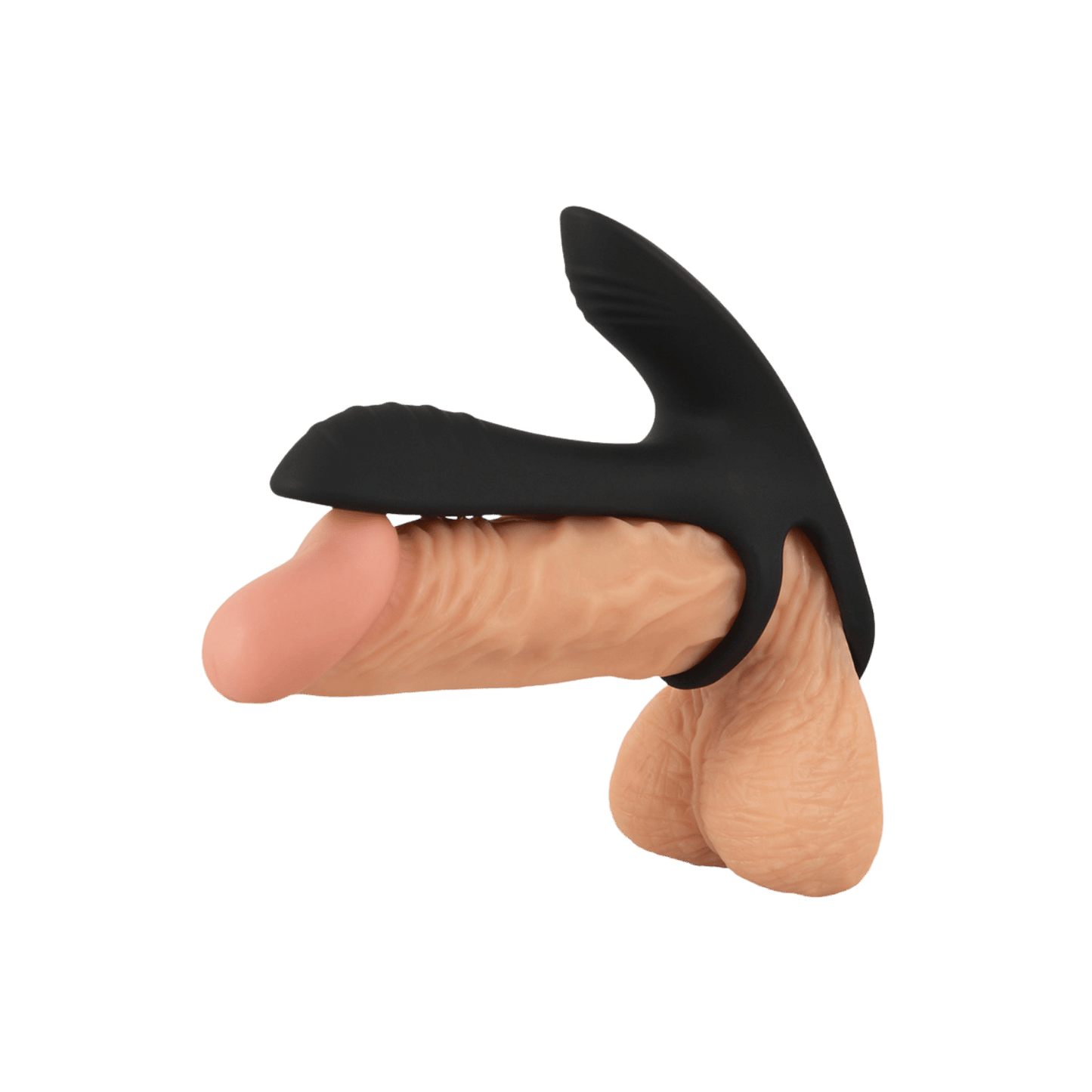 Anneau pénien vibrant avec stimulateur clitoridien en silicone – accessoire du coffret Magic Shiver