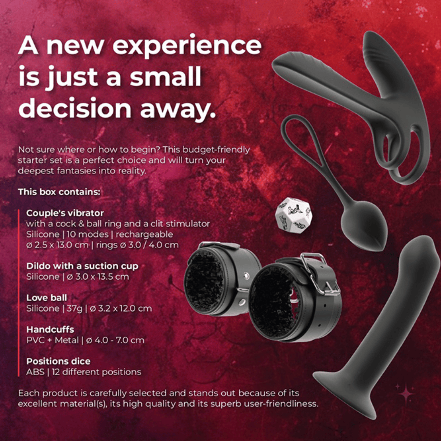 Boîte Magic Shiver Together – coffret érotique pour couples avec sextoys en silicone