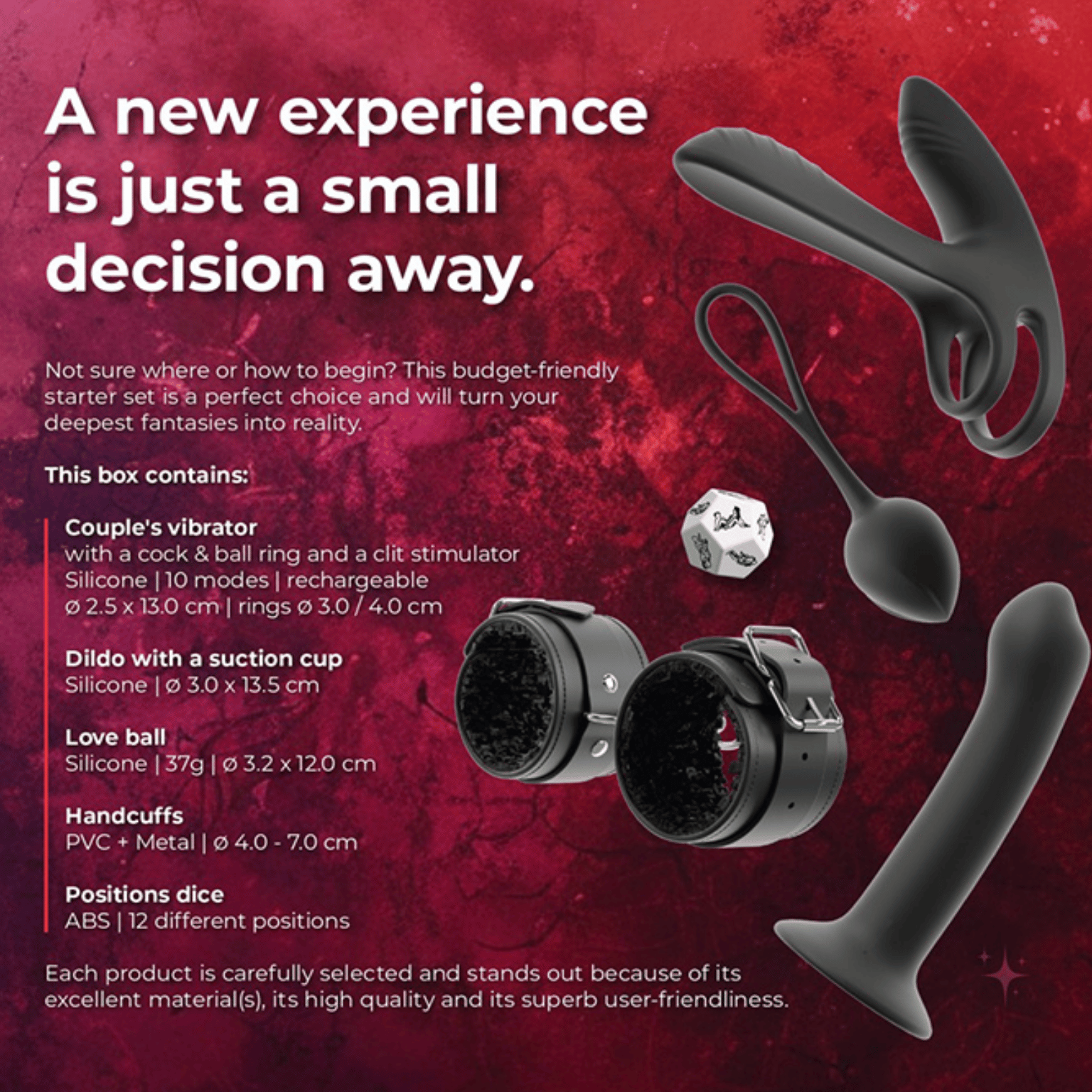 Boîte Magic Shiver Together – coffret érotique pour couples avec sextoys en silicone