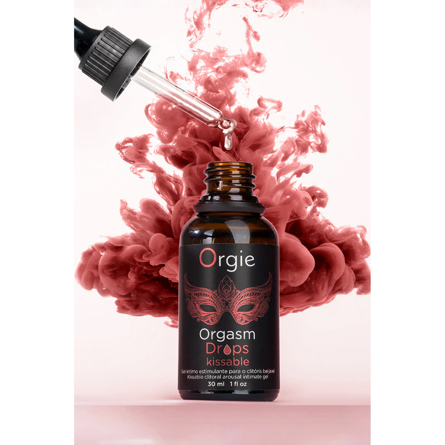 Gel d'excitation clitoridien Orgasm Drops Kissable Orgie, flacon en verre ambré 30ml avec compte-gouttes - Oh My God'Z