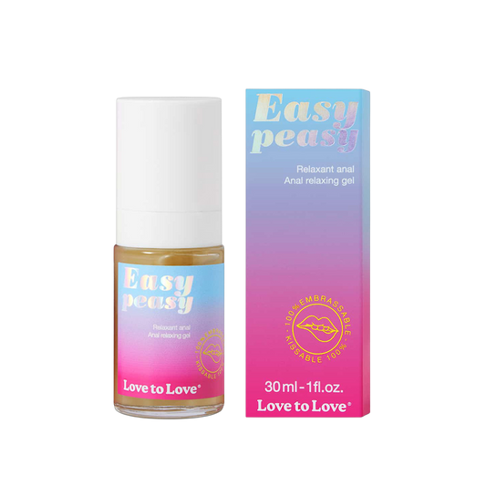 Gel relaxant anal Easy Peasy 30ml avec packaging dégradé bleu et rose - Love to Love - Oh My God'Z
