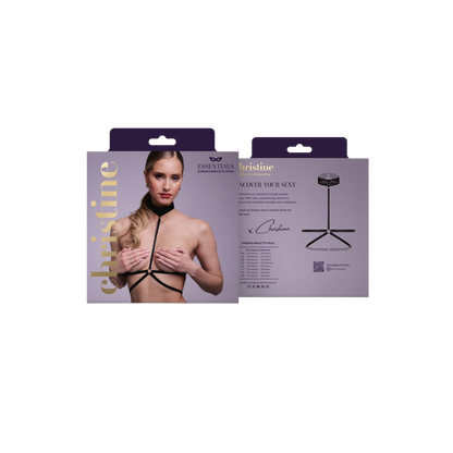 Packaging du harnais bralette Viola by Christine avec visuel modèle - Oh My God'Z