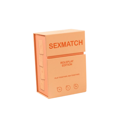 Boite de rangement Sexmatch Roleplay Edition couleur peche avec inscriptions orangees - Oh My God'Z