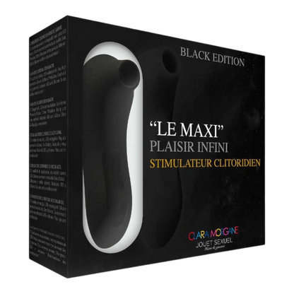 Coffret Le Maxi stimulateur clitoridien Clara Morgane, édition black luxe, noir et or - Oh My God'Z
