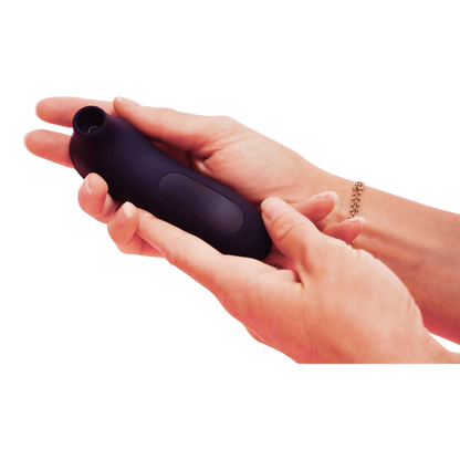 Le Maxi stimulateur clitoridien noir tenu en main, design compact et discret en silicone doux - Oh My God'Z