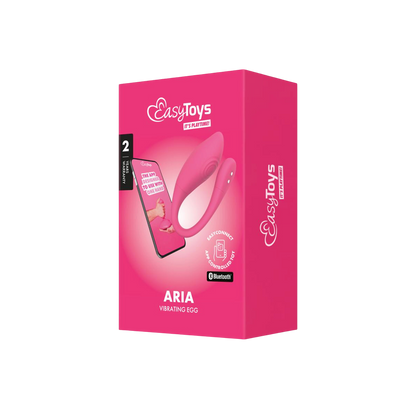 Boite rose EasyToys de l'oeuf vibrant connecte Aria EasyConnect Bluetooth avec visuel du produit - Oh My God'Z