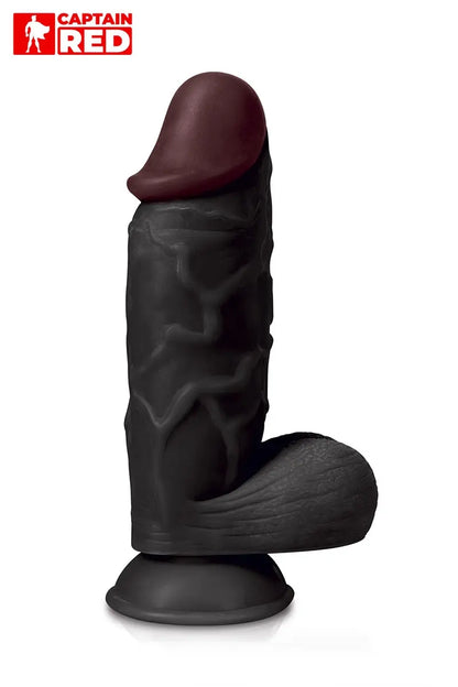 Oh My God'Z - Gode XXL The Strong Black 26 x 6,5 cm - Captain Red - godemiché