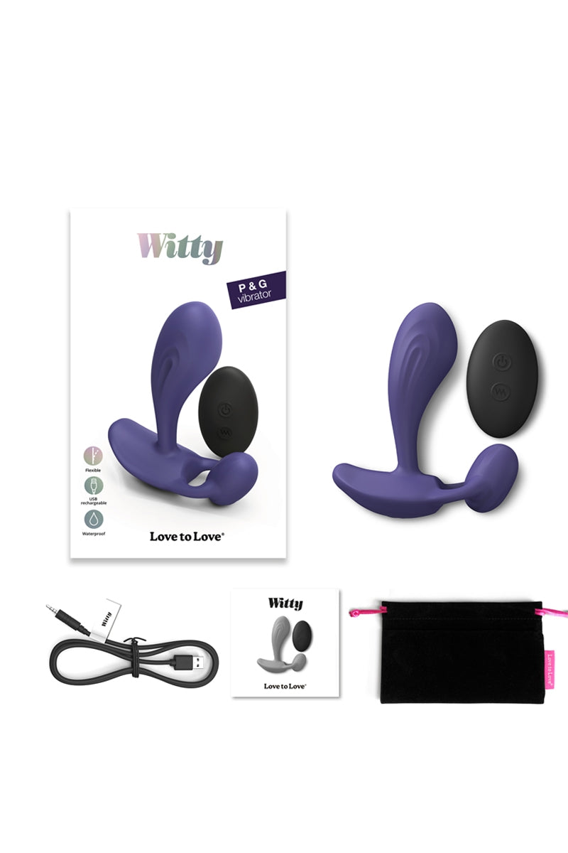 Oh My God'Z - sextoys -Double stimulateur télécommandé Witty - Love To Love - stimulateur - clitoridien - vibromasseur - point G