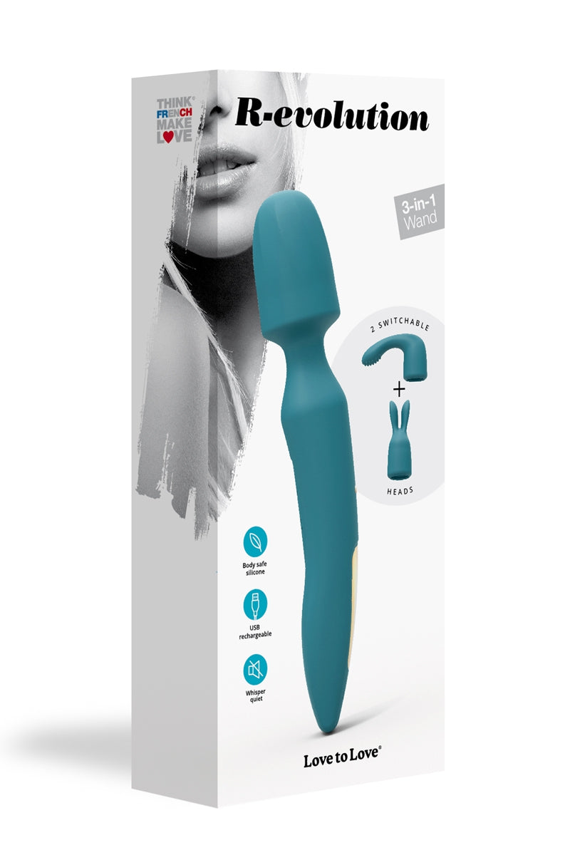 Oh My God'Z - sextoys - Stimulateur Wand R-evolution - Love to Love -Stimulation - vaginale - clitoridienne - massage corps