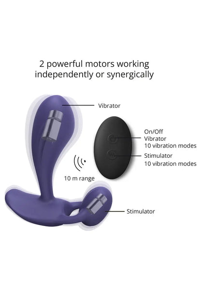 Oh My God'Z - sextoys -Double stimulateur télécommandé Witty - Love To Love - stimulateur - clitoridien - vibromasseur - point G