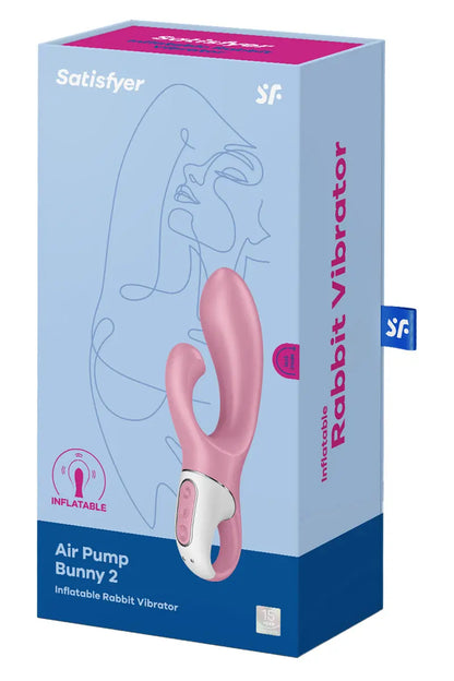 Vibro gonflable Satisfyer Air Pump Bunny 2 - Oh My God'Z - sextoys - vibromasseur - gonflable