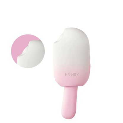 Stimulateur intime Bite Me rose pâle avec capuchon détachable rose, silicone doux premium - Oh My God'Z