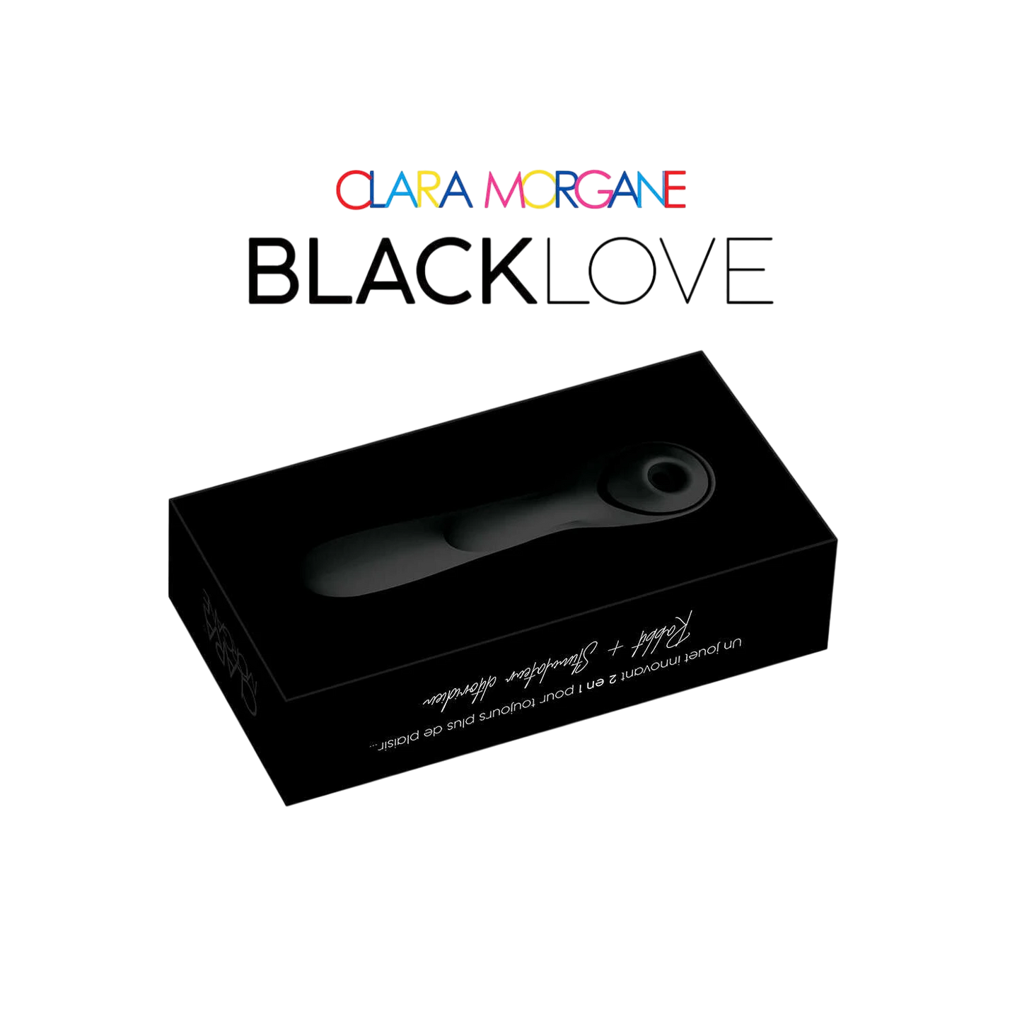 Packaging Black Love noir avec stimulateur visible, design elegant, coffret cadeau - Oh My God'Z