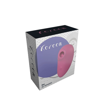 Packaging Xocoon Zen Air avec produit rose et boîte illustrée - Oh My God'Z