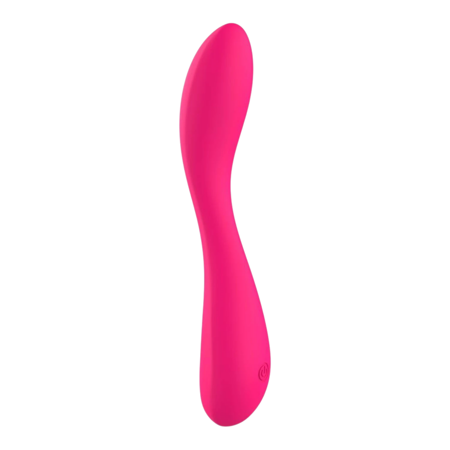 Vibromasseur rose en silicone liquide 10 vitesses, légèrement courbé, rechargeable USB - Oh My God'Z