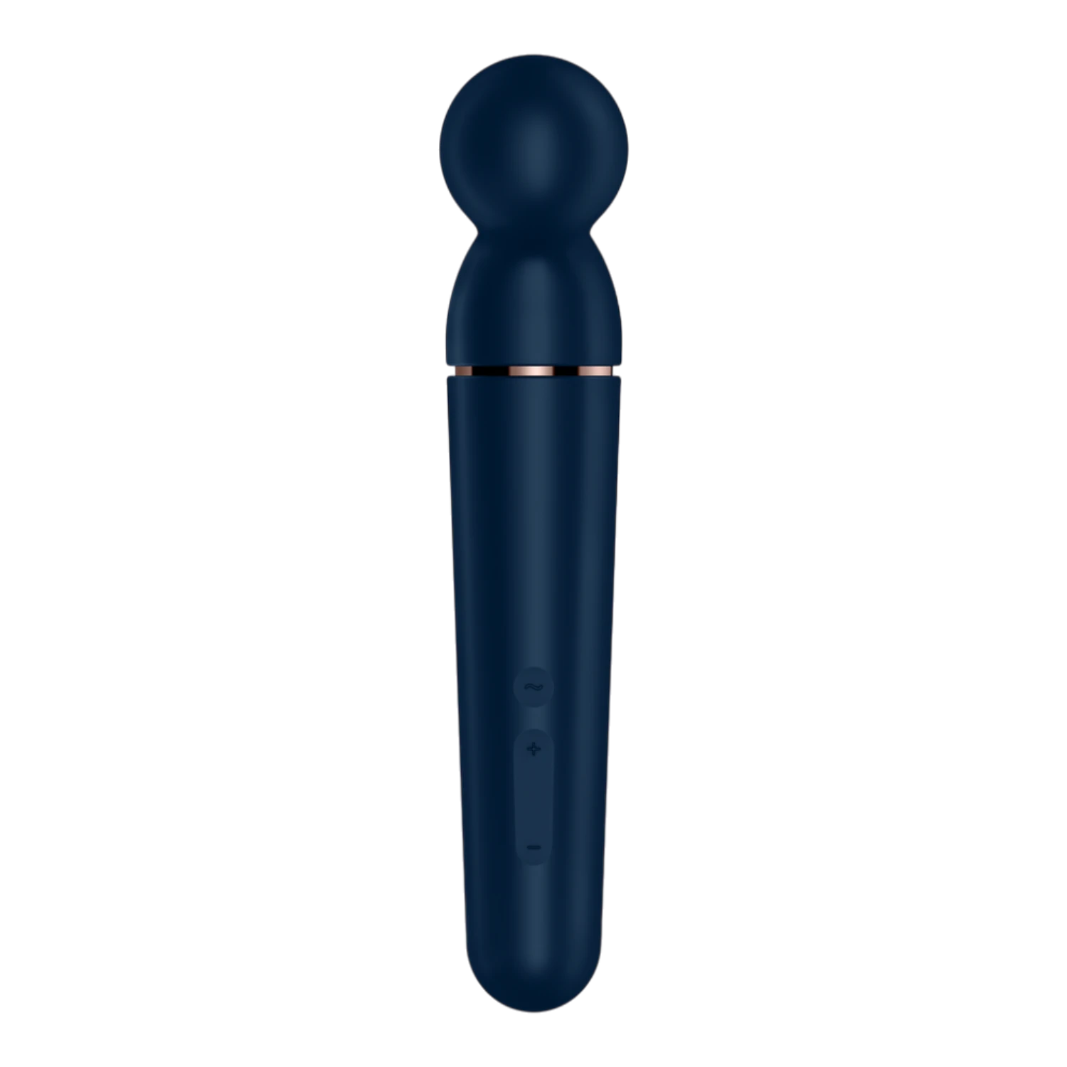 Vibromasseur wand bleu complet avec panneau de contrôle visible et finition silicone mate élégante - Oh My God'Z