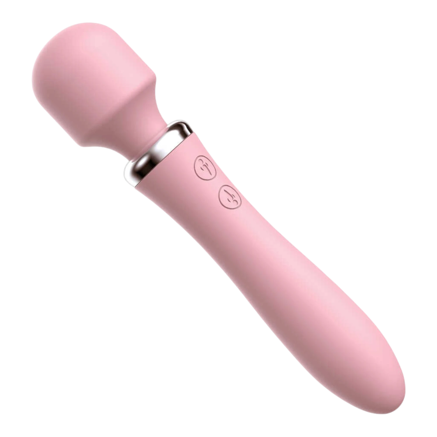 Vibromasseur wand rose incliné, tête arrondie massage, silicone doux rechargeable USB Clara Morgane - Oh My God'Z
