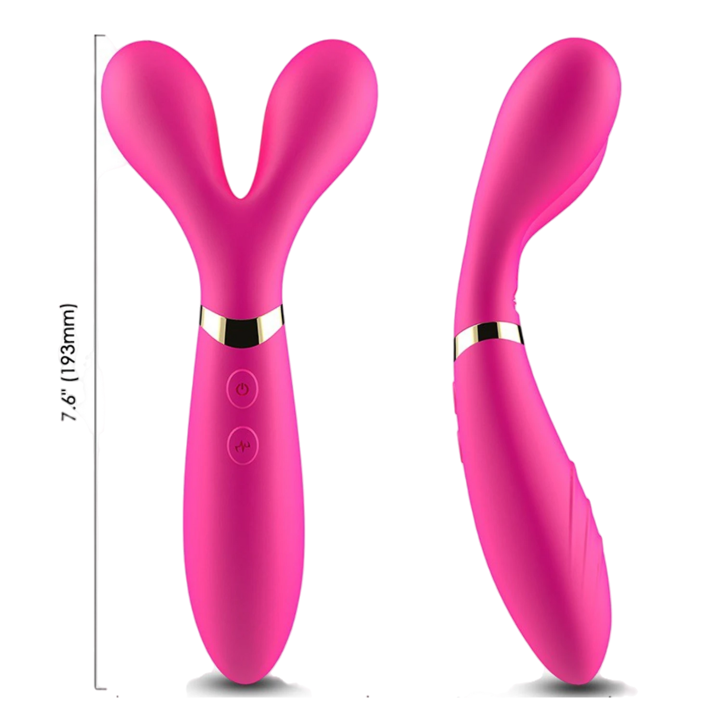 Vibromasseur wand rose étanche IPX7 dans l'eau avec éclaboussures, design waterproof intégral - Oh My God'Z