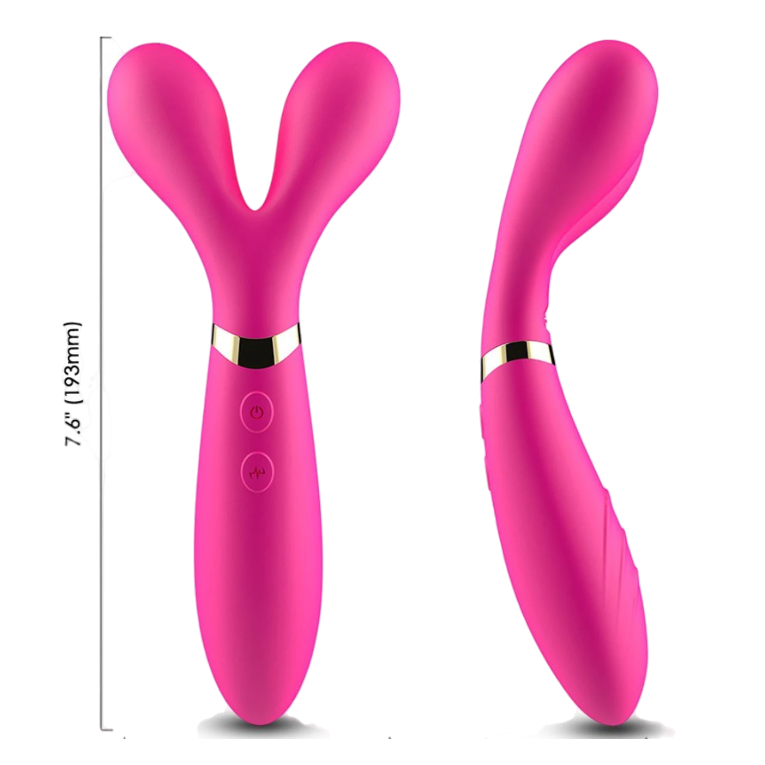 Vibromasseur wand rose étanche IPX7 dans l'eau avec éclaboussures, design waterproof intégral - Oh My God'Z